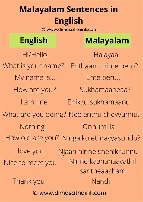 what are u doing in malayalam|malayalam basic sentence in english.